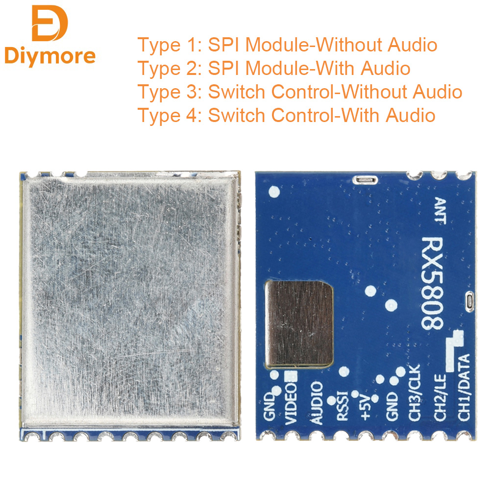 Diy Electronics Videos - RX5808 4.9G-5.8G Audio Receiver SPI Control