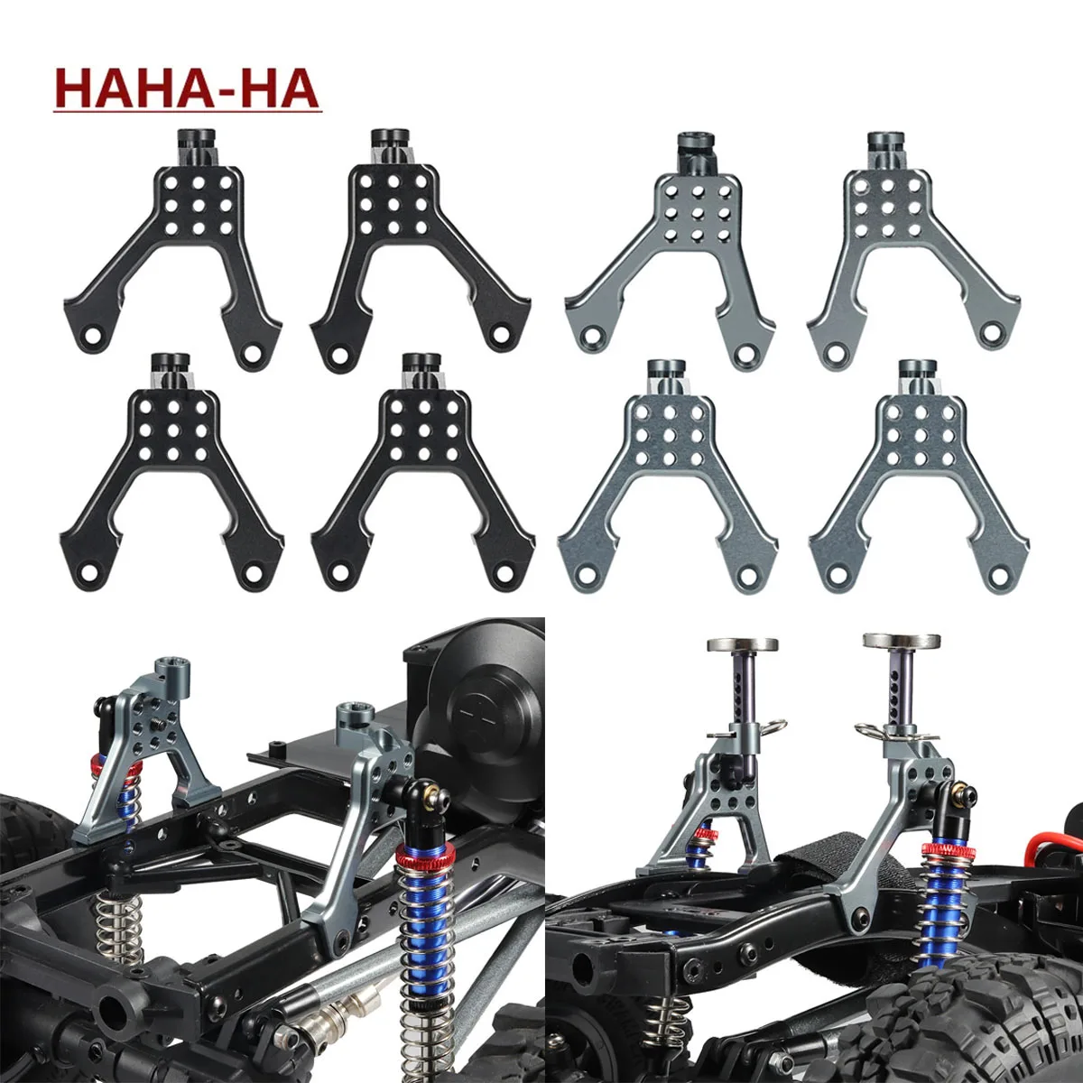 Diy Electric Car - 4Pcs Aluminum Front Rear Shock Tower