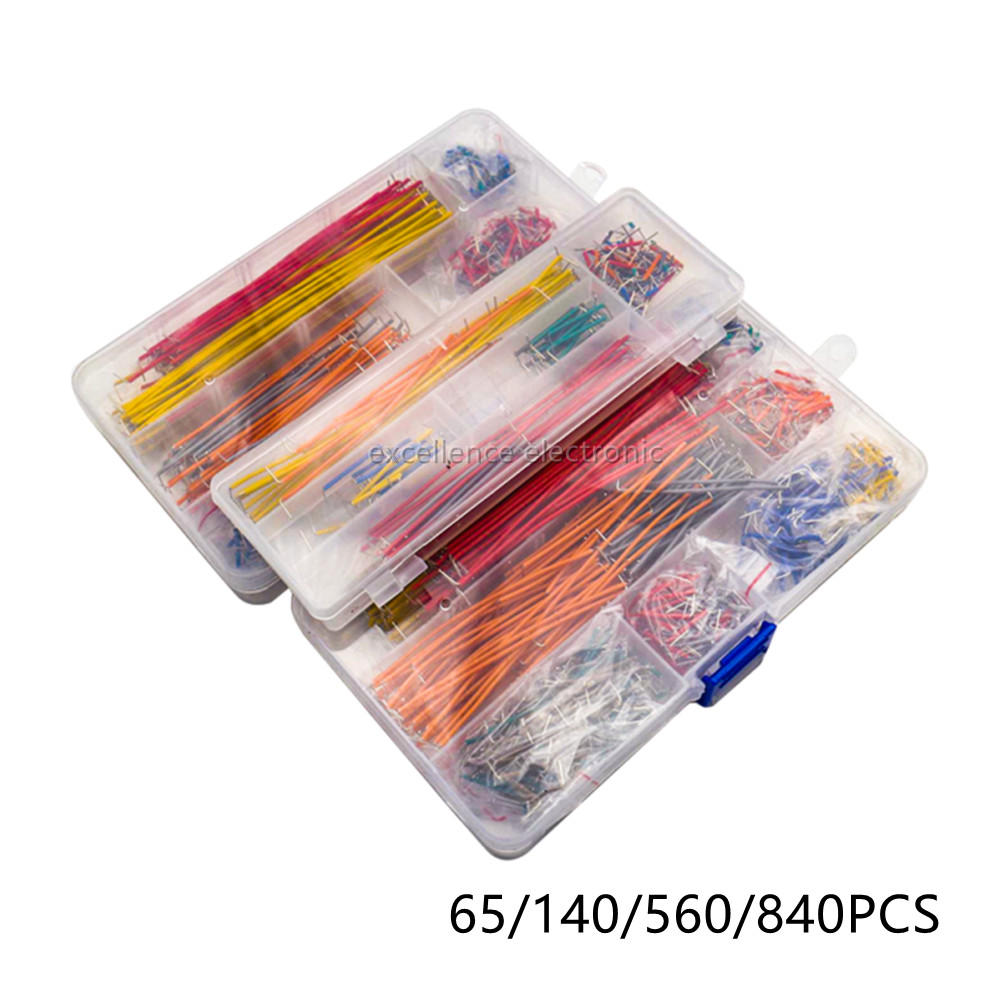 Breadboard Jumper Wire - 65/140/560/840Pcs/Box Solderless Breadboard Jumper Wires U