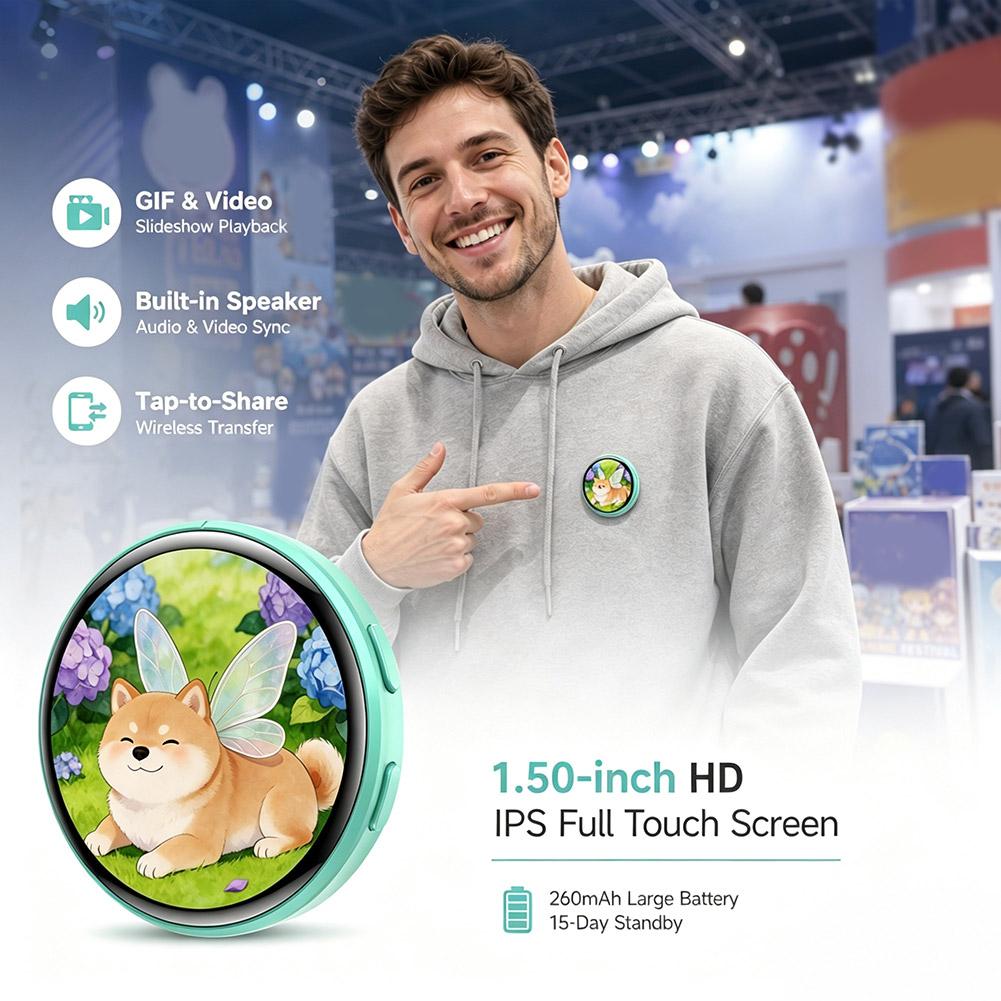 Diy Electronics Videos - 1.5 Inch IPS Screen Electronic Badge