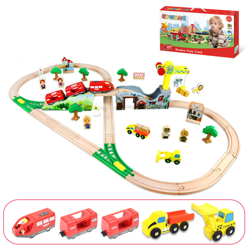 Diy Electric Car - Wooden Train Rail Mine Crane Roundabout