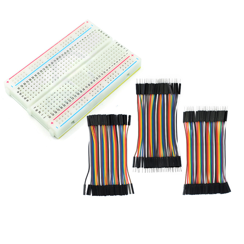 Breadboard Jumper Wire - 400-Point Breadboard Kit with Dupont Cable