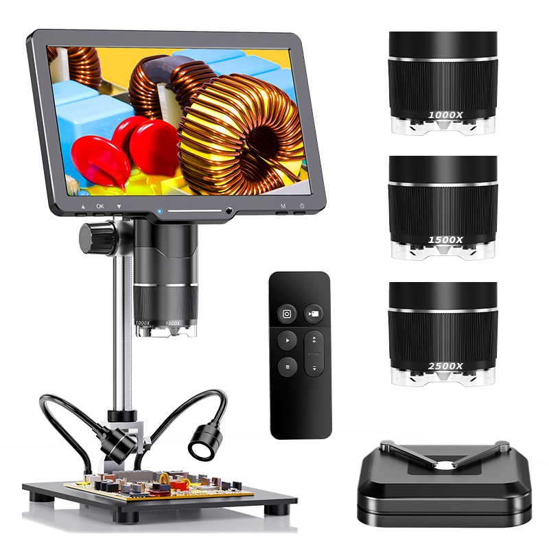 Diy Electronics Videos - 2500X HDMI Digital Microscope 3 Lens