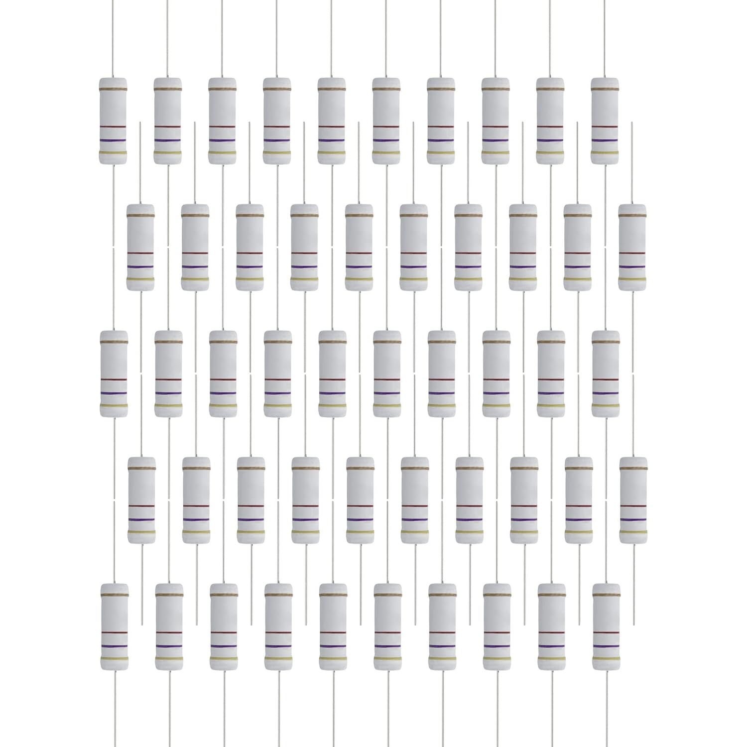Diy Electronics Videos - 50PCS 470 Ohm Resistor Axial Lead