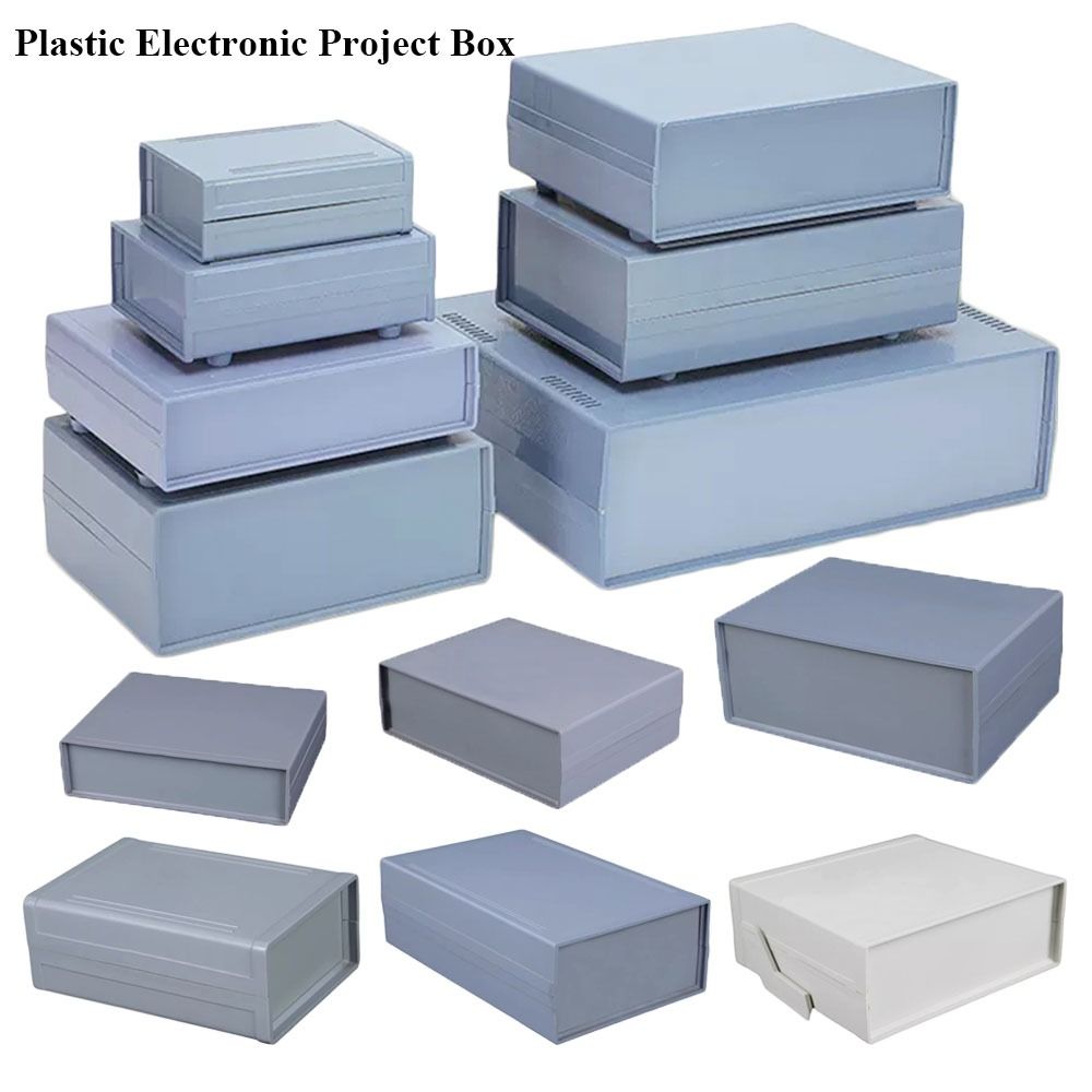 Plastic Waterproof Grey DIY Ho - Diy Box Electronics Mall ulasan dan harga
