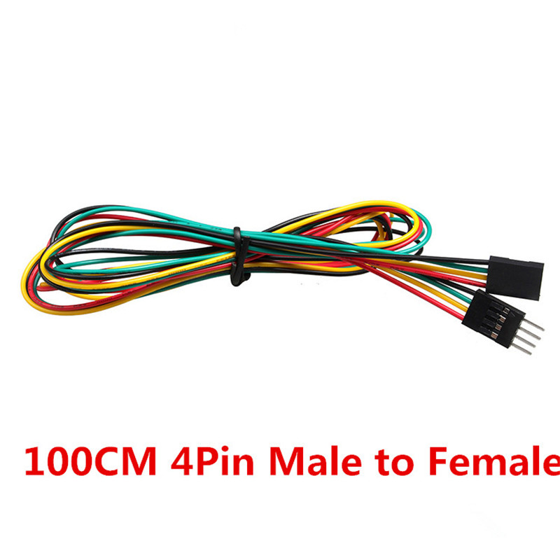 10pcs/lot 4pin 100cm M-M / M-F - Breadboard Jumper Wire ulasan dan harga