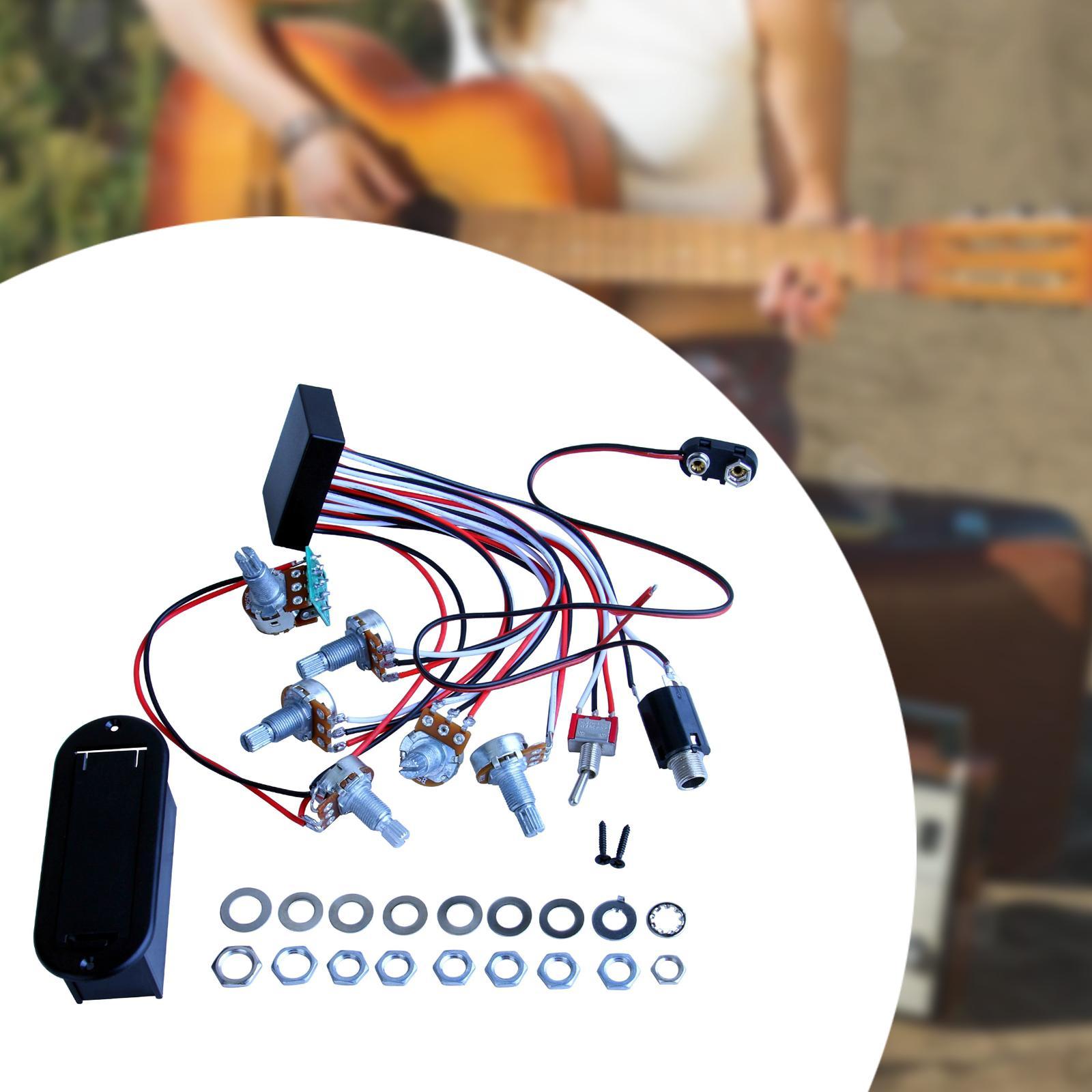 3 Band Active Passive Pickup R - Diy Guitar Electronics Kit ulasan dan harga