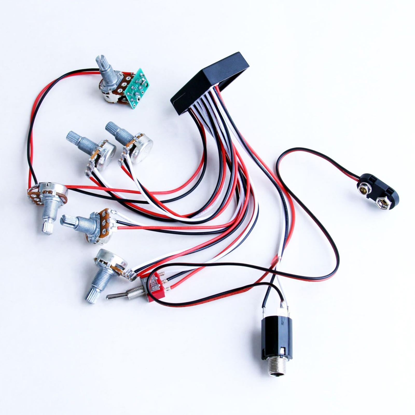 3 Band Active Passive Pickup R - Diy Guitar Electronics Kit ulasan dan harga