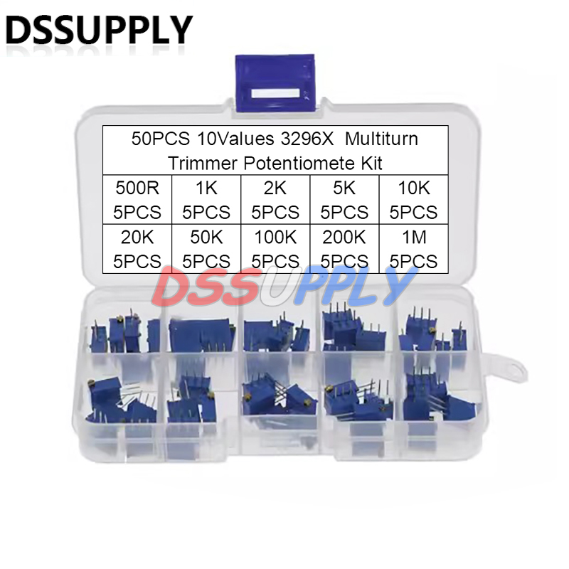 50PCS 3296 3296X Multiturn Tri - Diy Home Electronics Projects ulasan dan harga