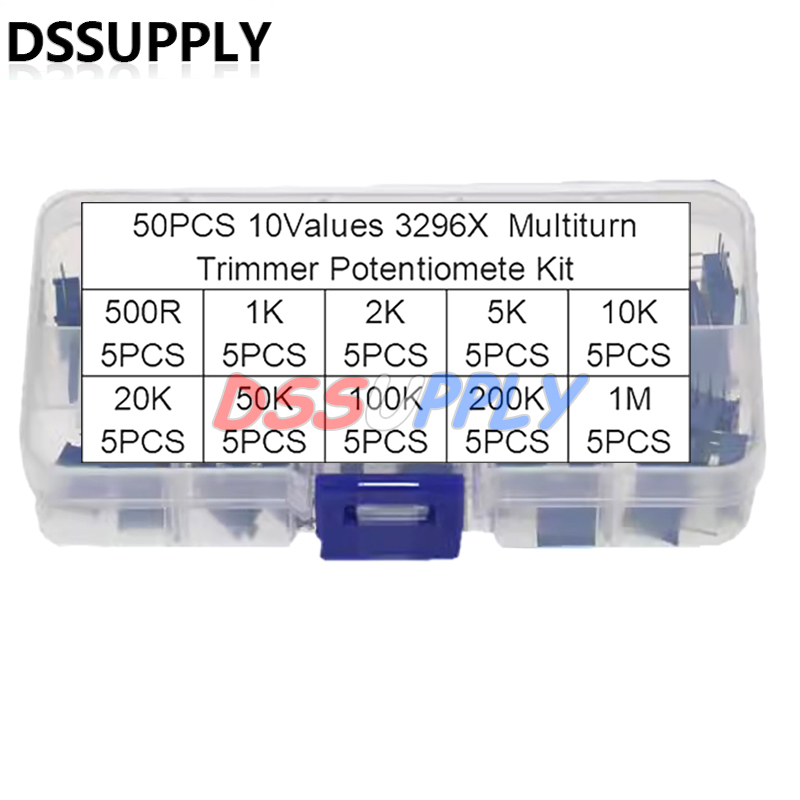 50PCS 3296 3296X Multiturn Tri - Diy Home Electronics Projects ulasan dan harga