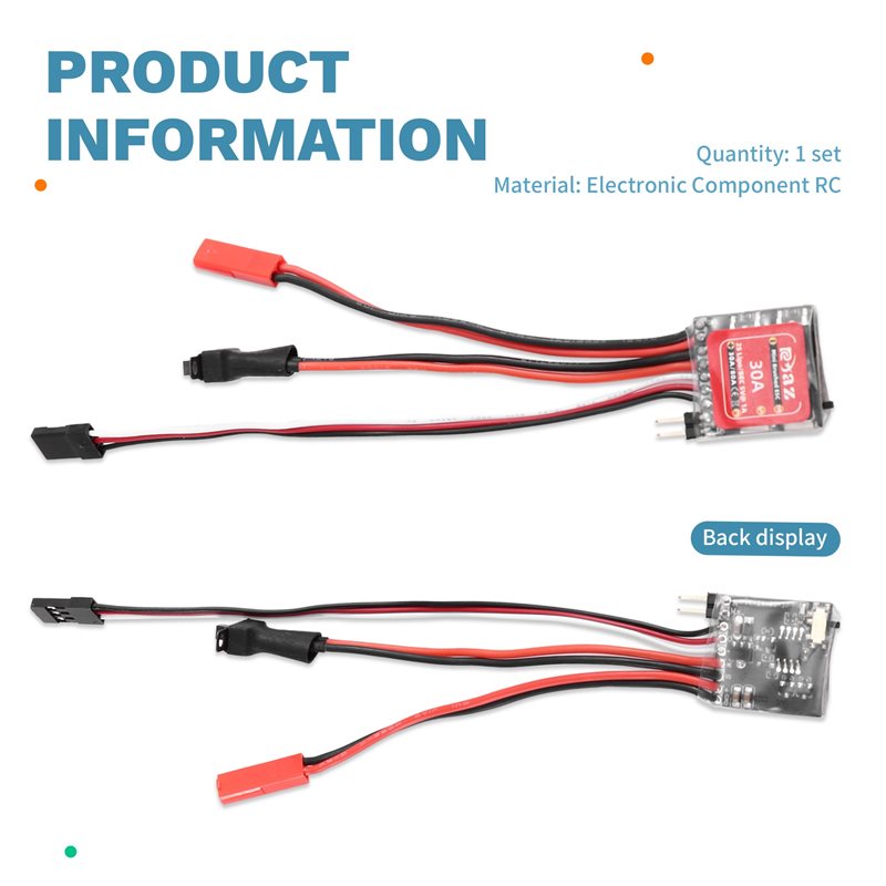 A49K-2X Micro-ESC 30A Brushed  - Diy Electric Car ulasan dan harga