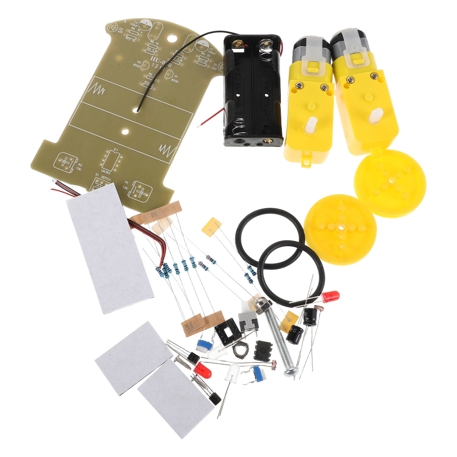 1Set Stem Robot Car Kit Line F - Learn Diy Electronics ulasan dan harga
