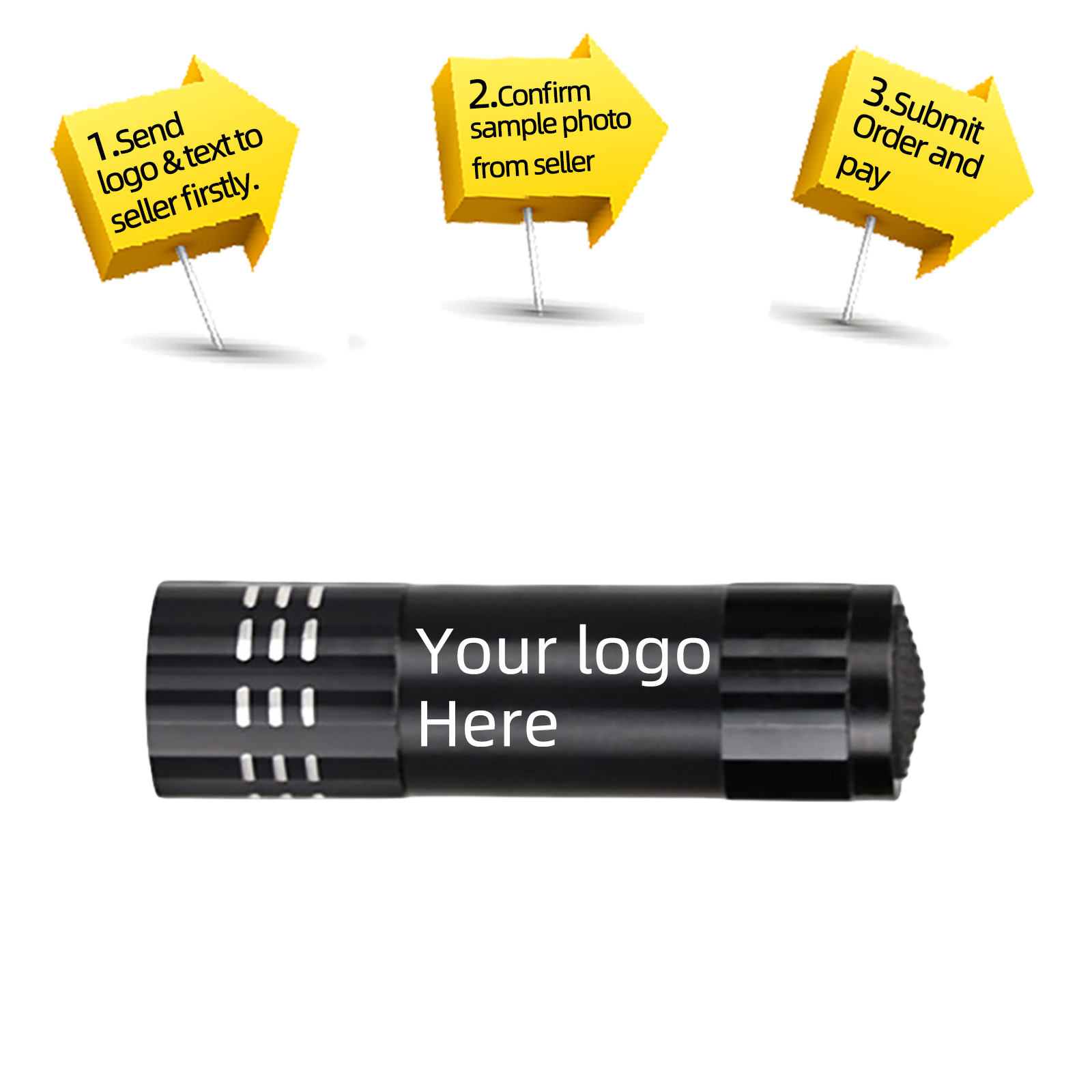 20pcs Customize Flashlight Log - Diy Halloween Electronics ulasan dan harga