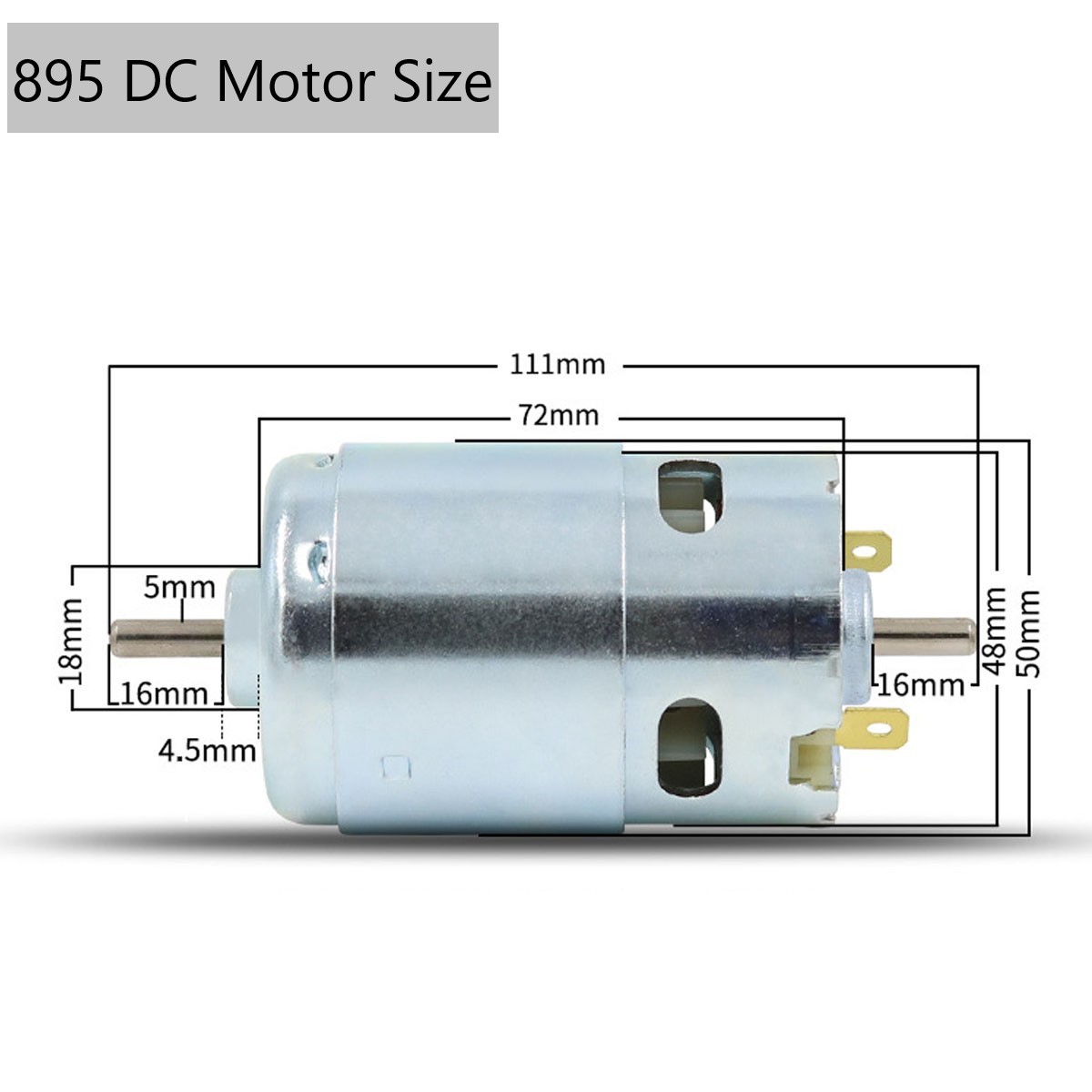 775 795 895 DC Motor 12V Dual  - Diy Electronics Motor ulasan dan harga