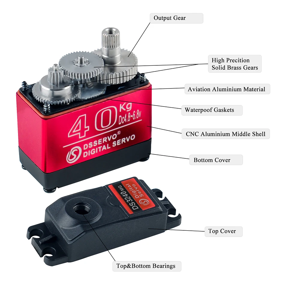 40KG Dsservo DS3240 Large Torq - Diy Electric Car ulasan dan harga