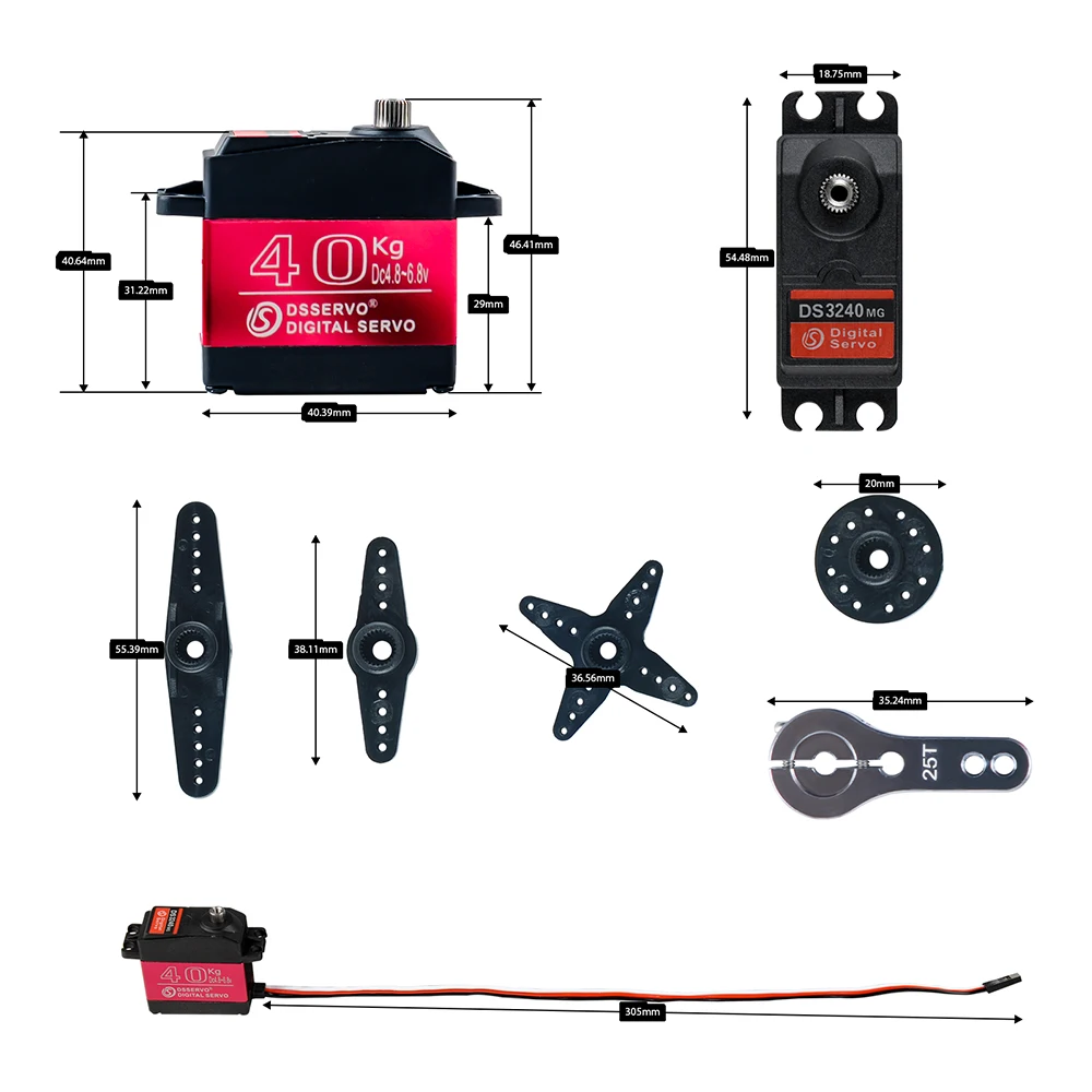 40KG Dsservo DS3240 Large Torq - Diy Electric Car ulasan dan harga