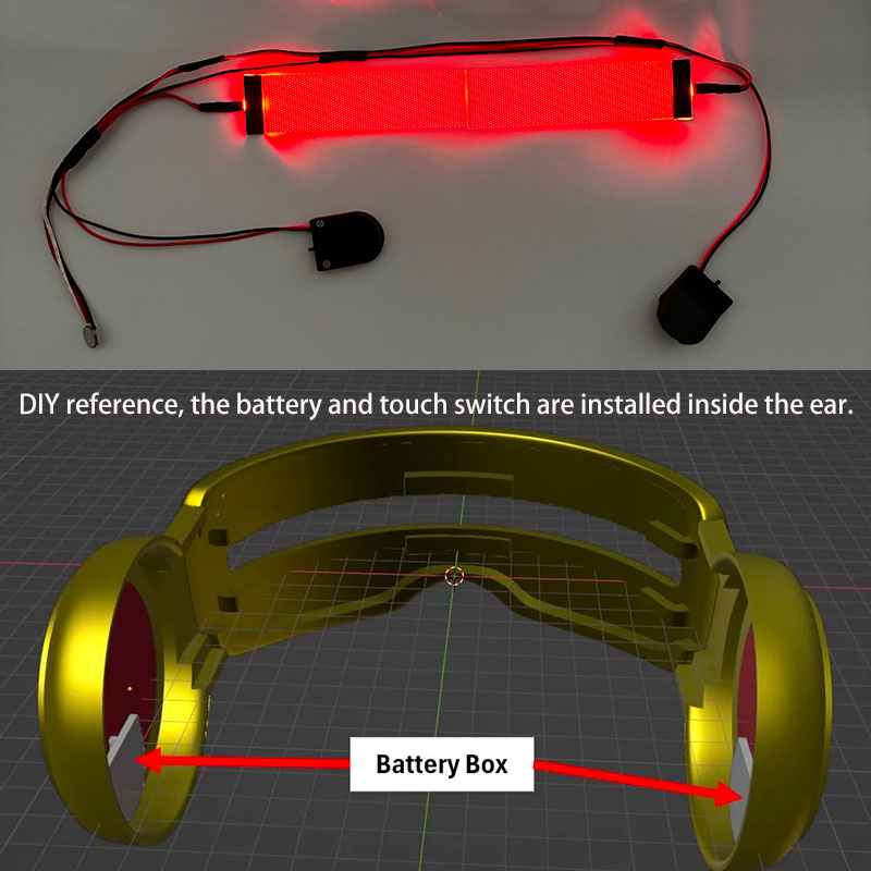 Red Flexible Bendable DIY LED  - Diy Halloween Electronics ulasan dan harga