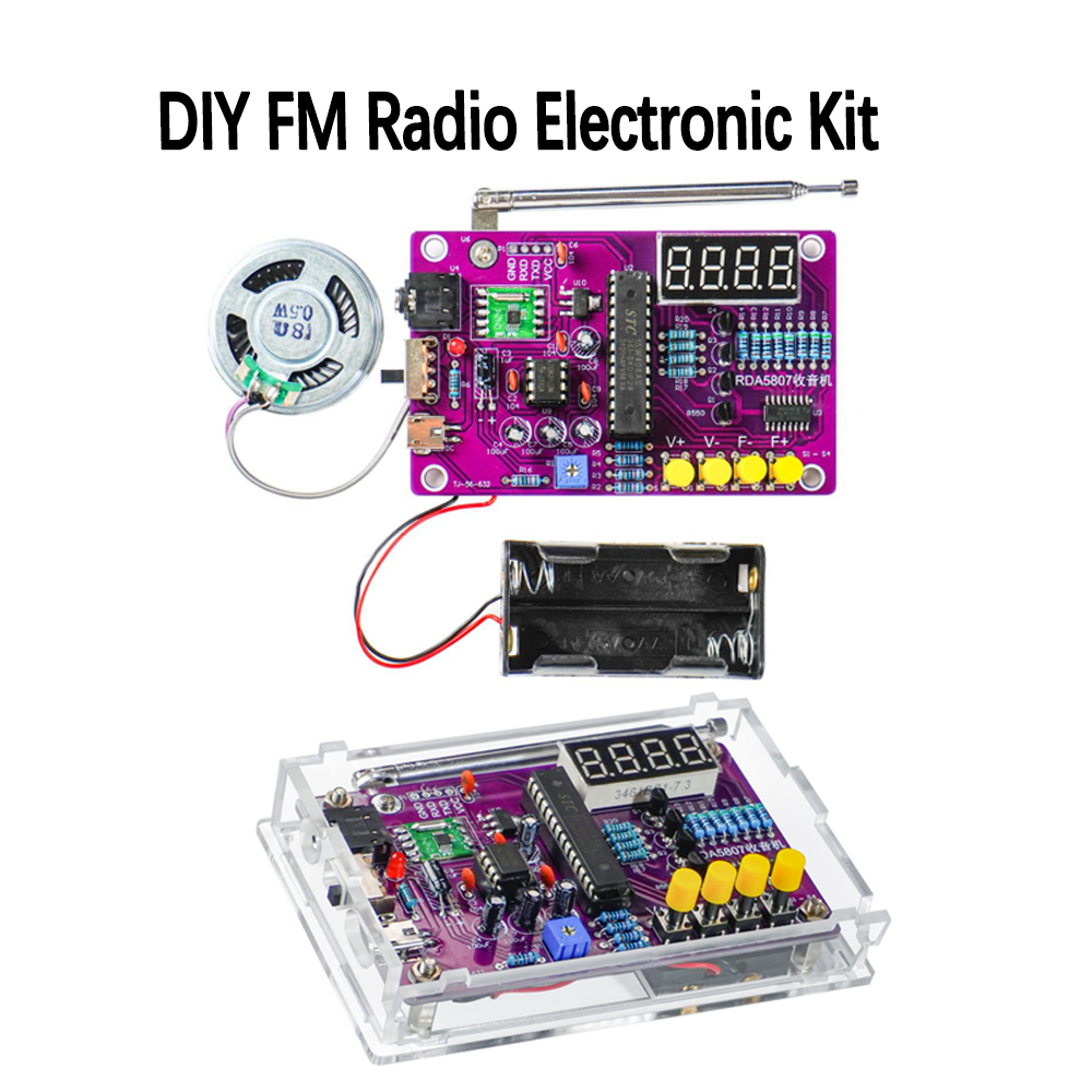 DIY FM Radio Electronic Kit 87 - Diy Electronics Projects ulasan dan harga