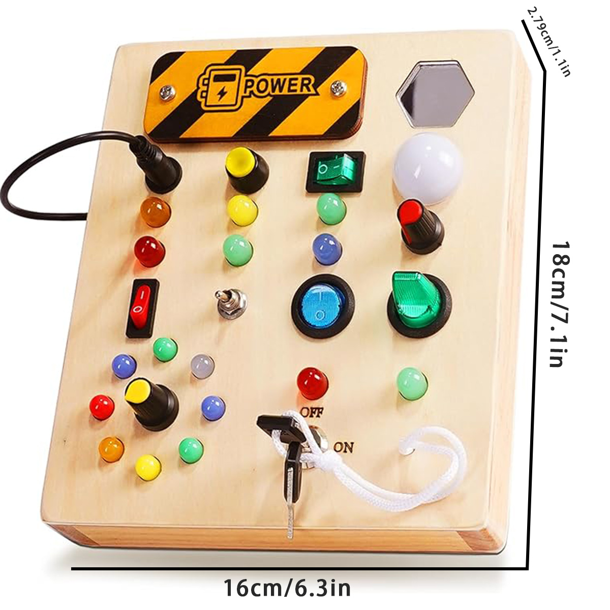 Wooden Children's Busy Board,  - Diy Halloween Electronics ulasan dan harga