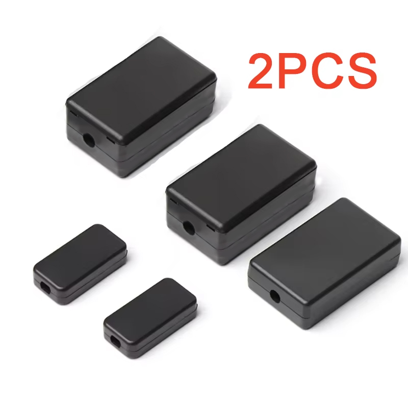 2PCS Plastic Waterproof Black  - Diy Box Electronics Mall ulasan dan harga