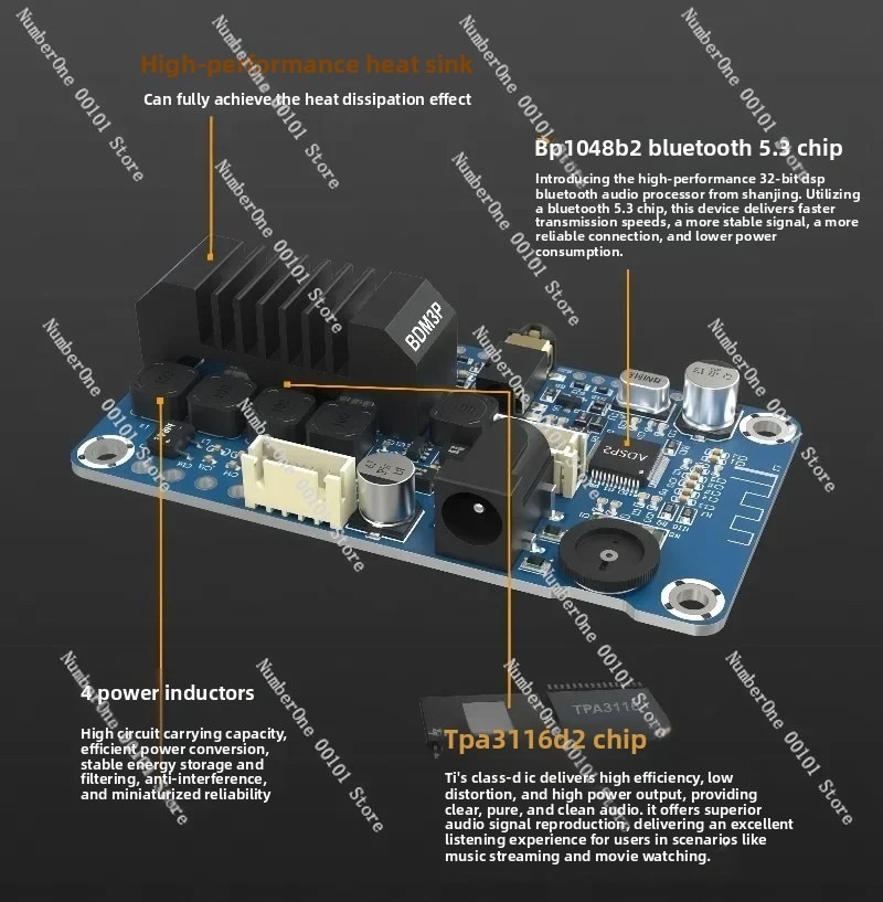 BDM3P Portable Bluetooth 5.3 A - Diy Electric Car ulasan dan harga