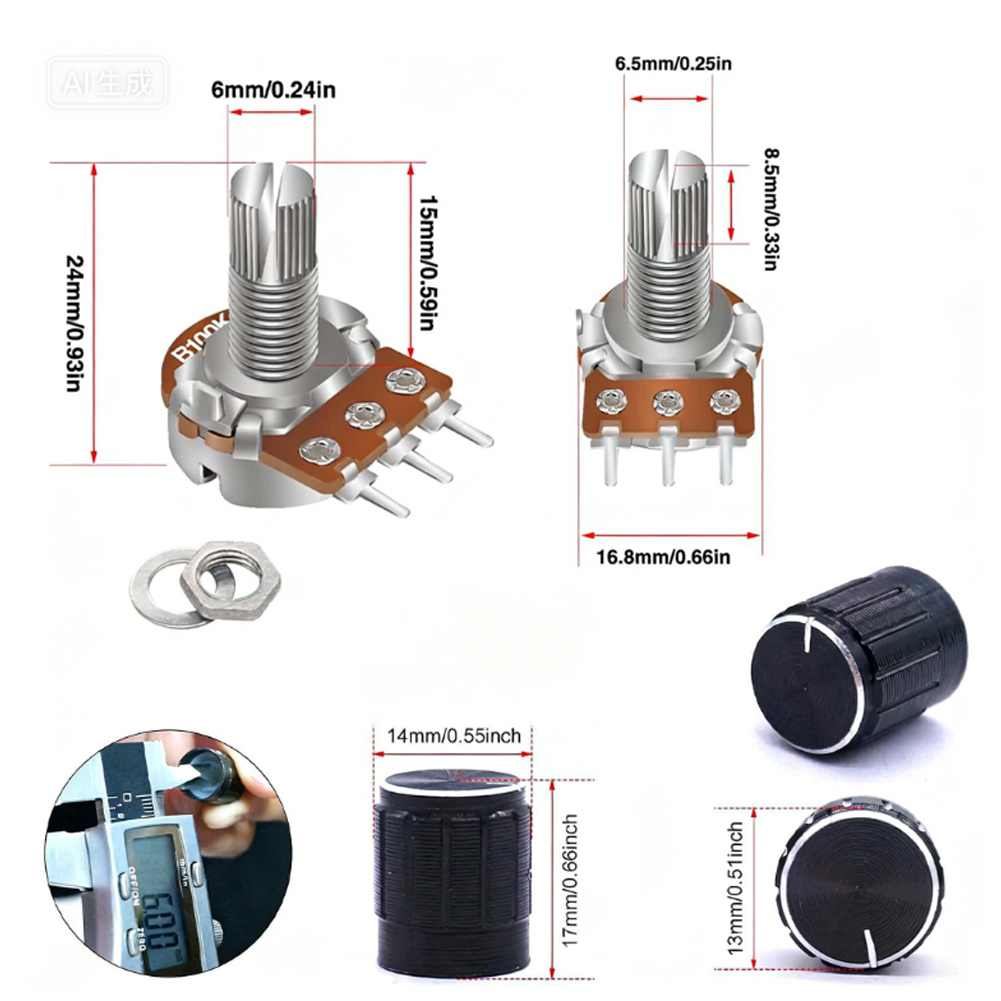 84 Piece Potentiometer Kit 1K  - Diy Guitar Electronics Kit ulasan dan harga