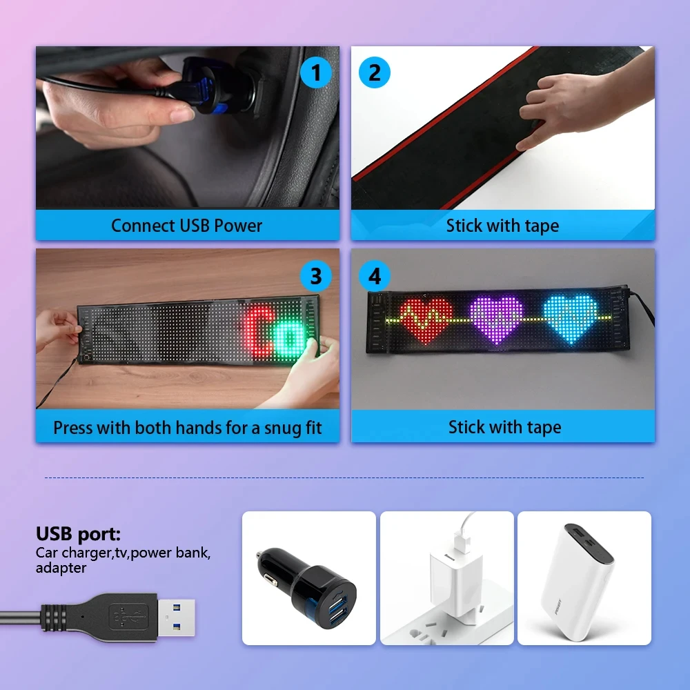 LED DIY Matrix Pixel Panel Led - Diy Electric Car ulasan dan harga
