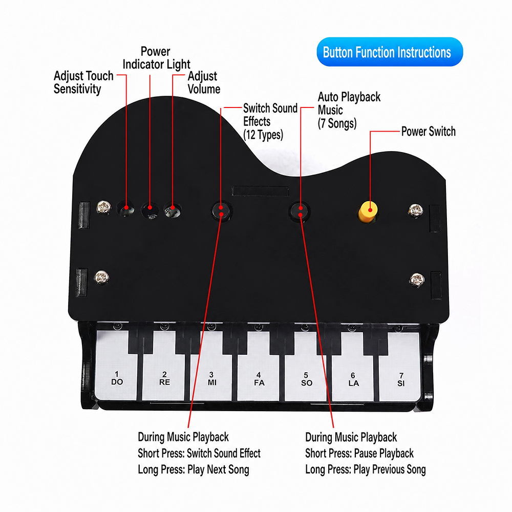 DIY Electronic Keyboard Kit 7  - Diy Guitar Electronics Kit ulasan dan harga