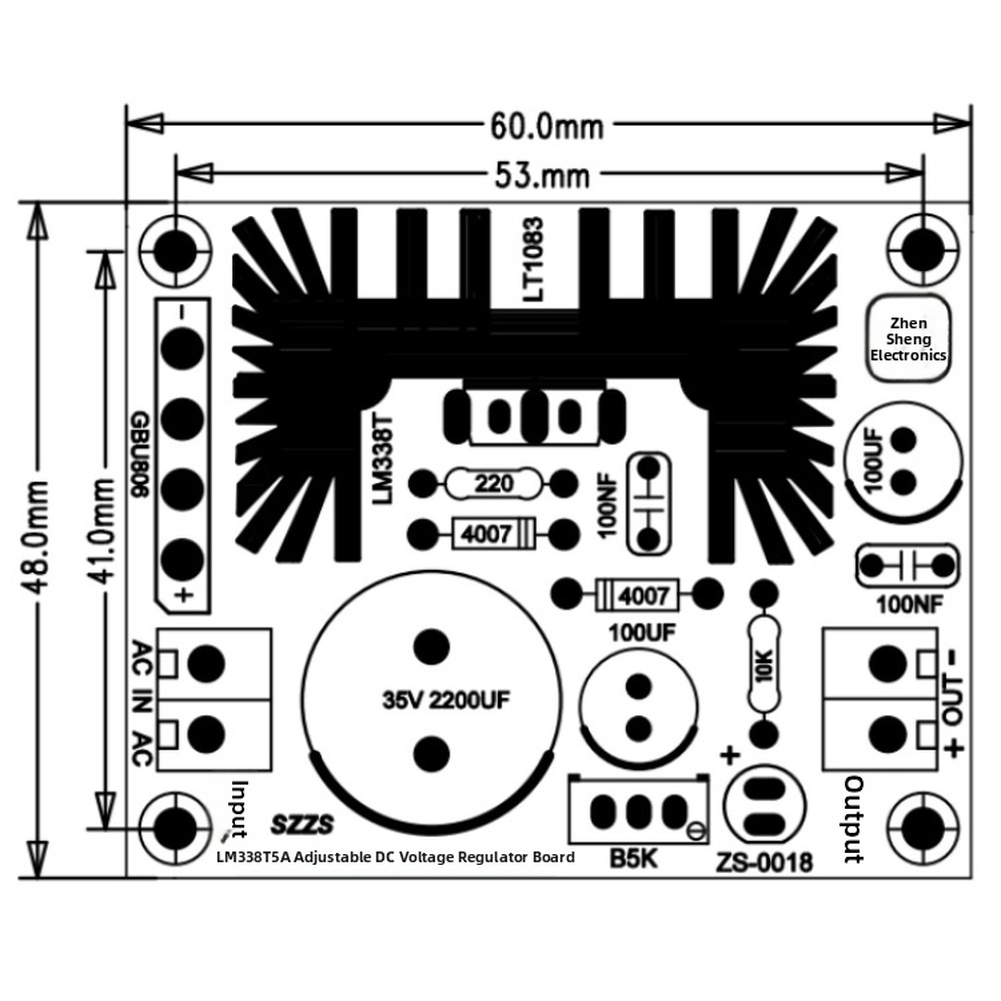 Adjustable DC Linear Regulated - Lm317 Voltage Regulator ulasan dan harga