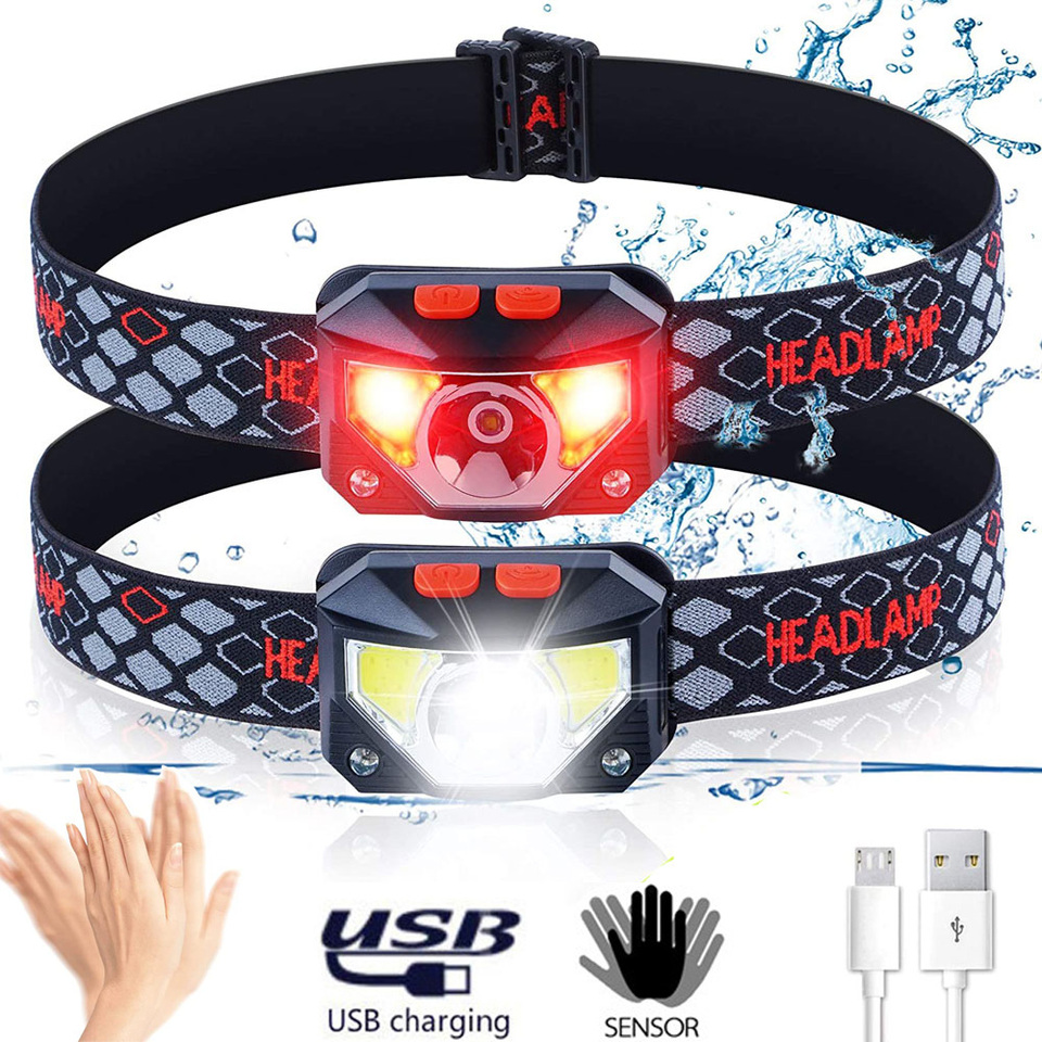 8 Modes LED Headlight Handfres - Ldr Light Sensor ulasan dan harga
