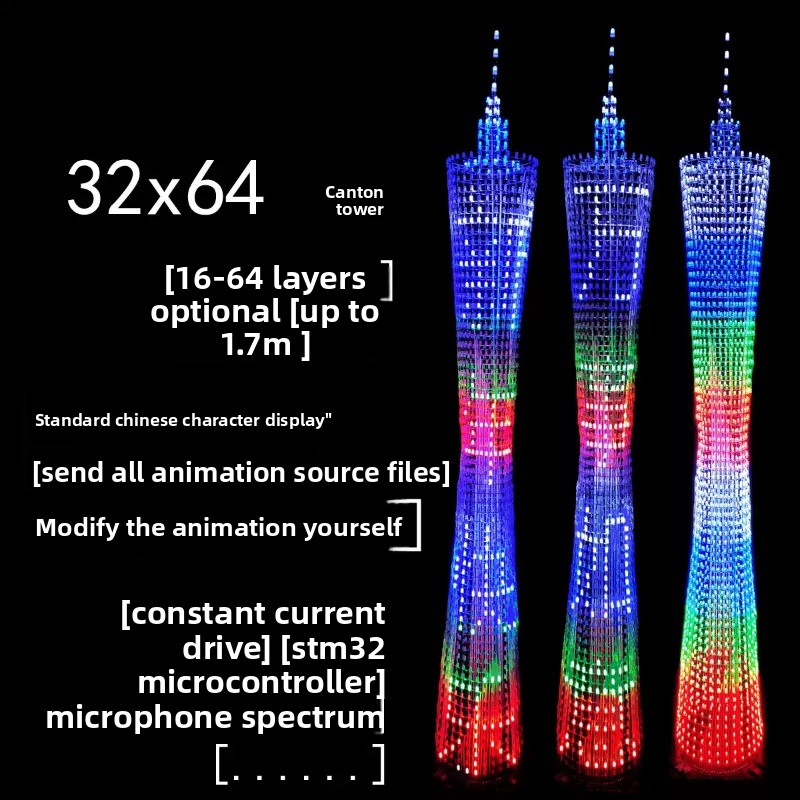 64 Layers Canton Tower DIY Ele - Diy Home Electronics Projects ulasan dan harga