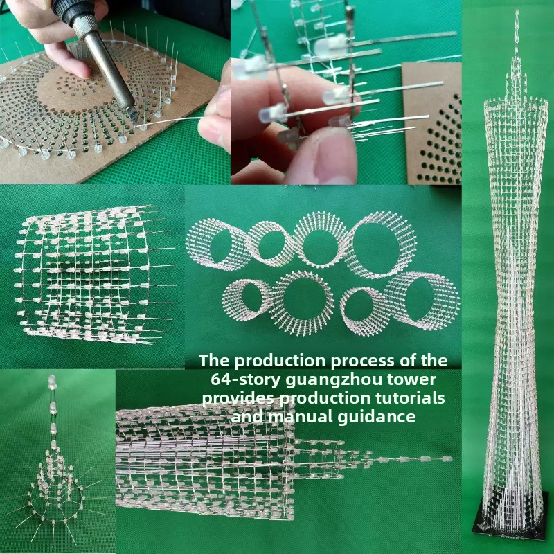 64 Layers Canton Tower DIY Ele - Diy Home Electronics Projects ulasan dan harga