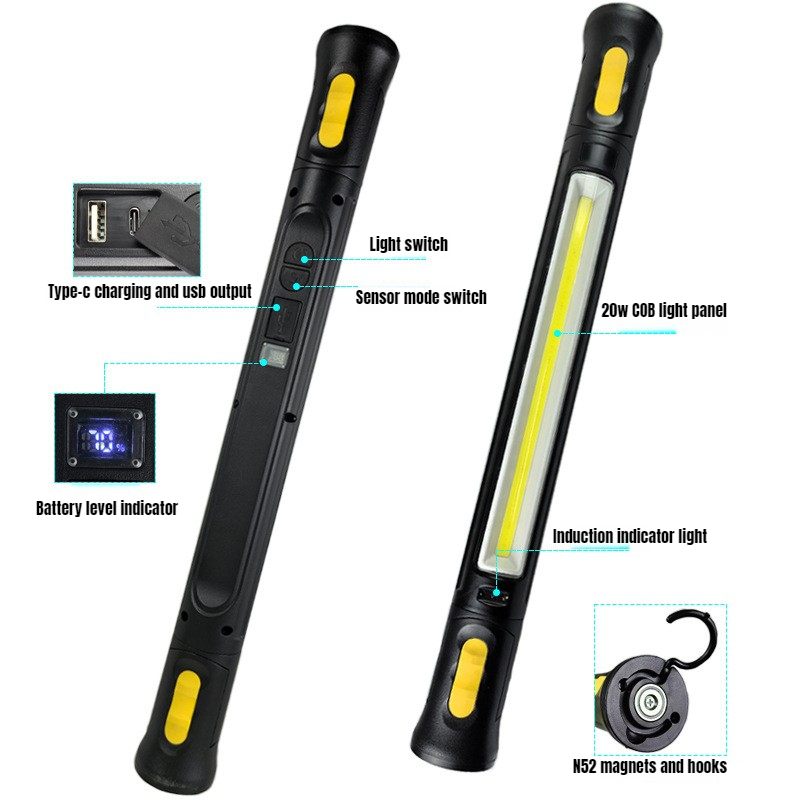 LED Magnetic Work Light 1200LM - Ldr Light Sensor ulasan dan harga