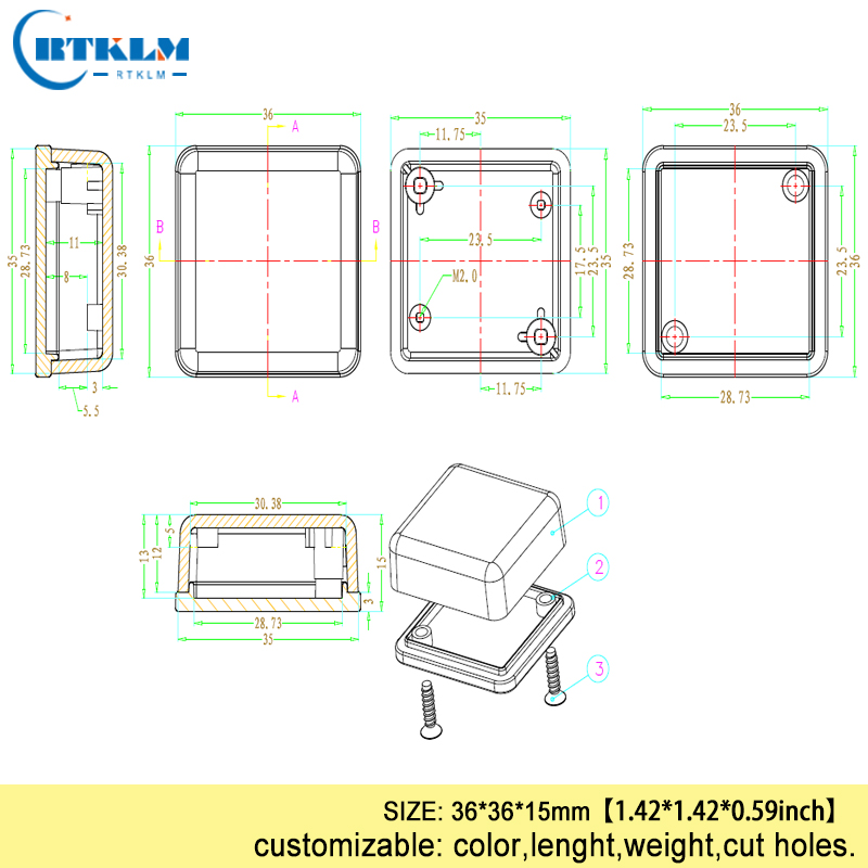 Small plastic project case DIY - Diy Enclosure For Electronics ulasan dan harga
