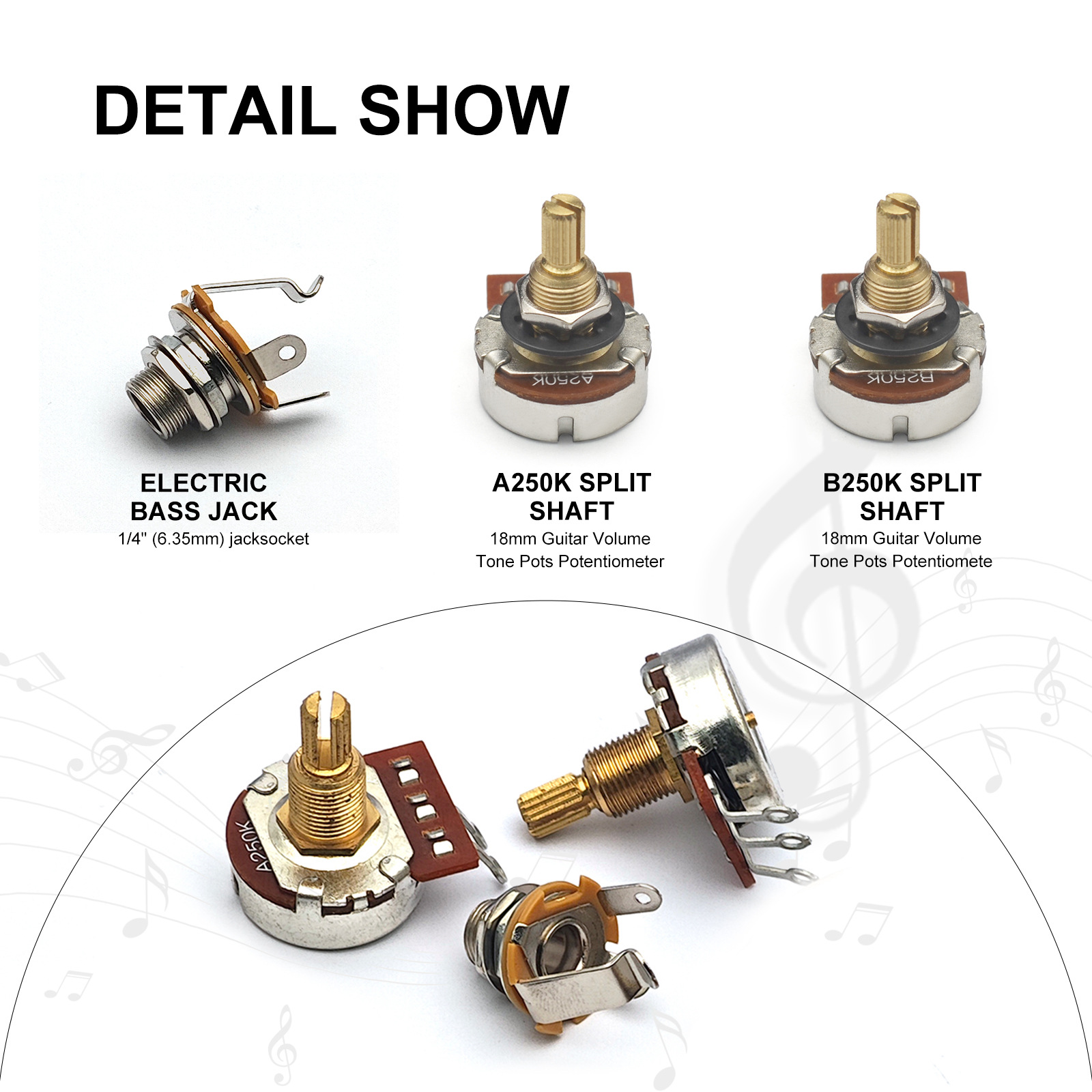 Bass DIY Wiring Harness1 Volum - Diy Guitar Electronics Kit ulasan dan harga