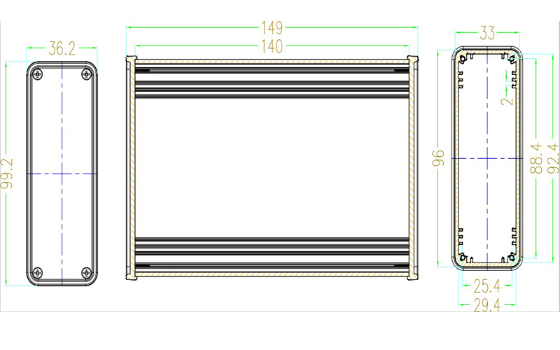 Aluminium Box Housing Case for - Diy Enclosure For Electronics ulasan dan harga