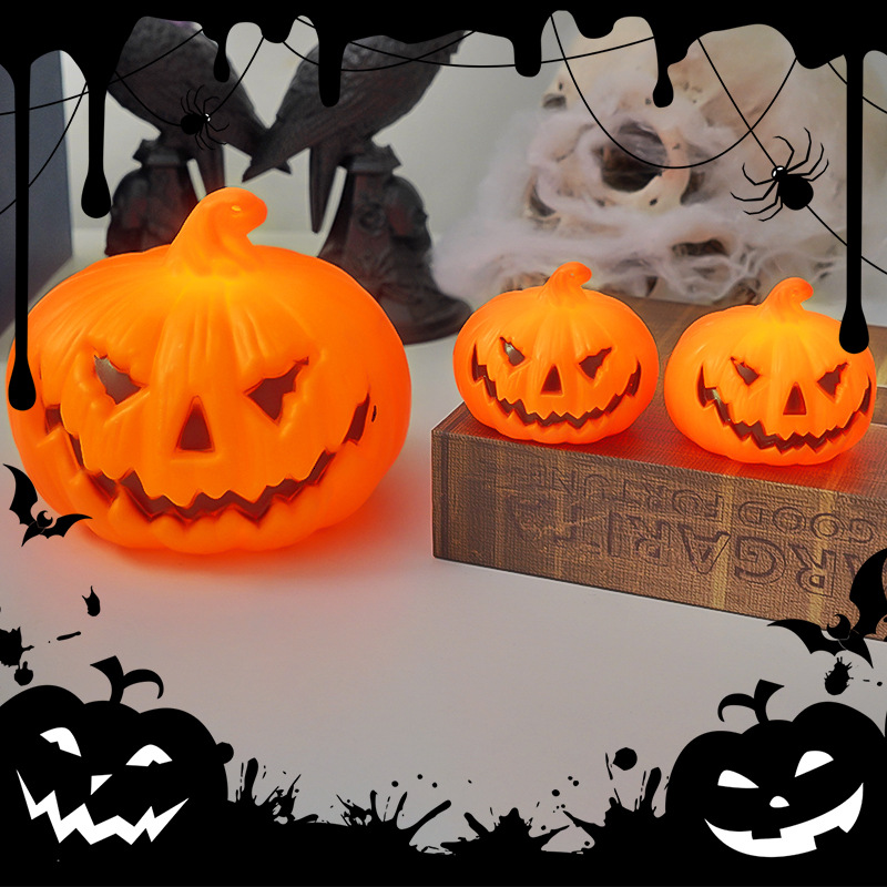 Halloween LED Pumpkin Lamp Orn - Diy Halloween Electronics ulasan dan harga