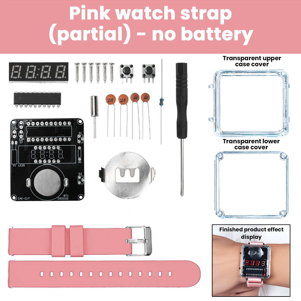 DIY Electronic Watch Kit 0.28' - Diy Box Electronics Mall ulasan dan harga