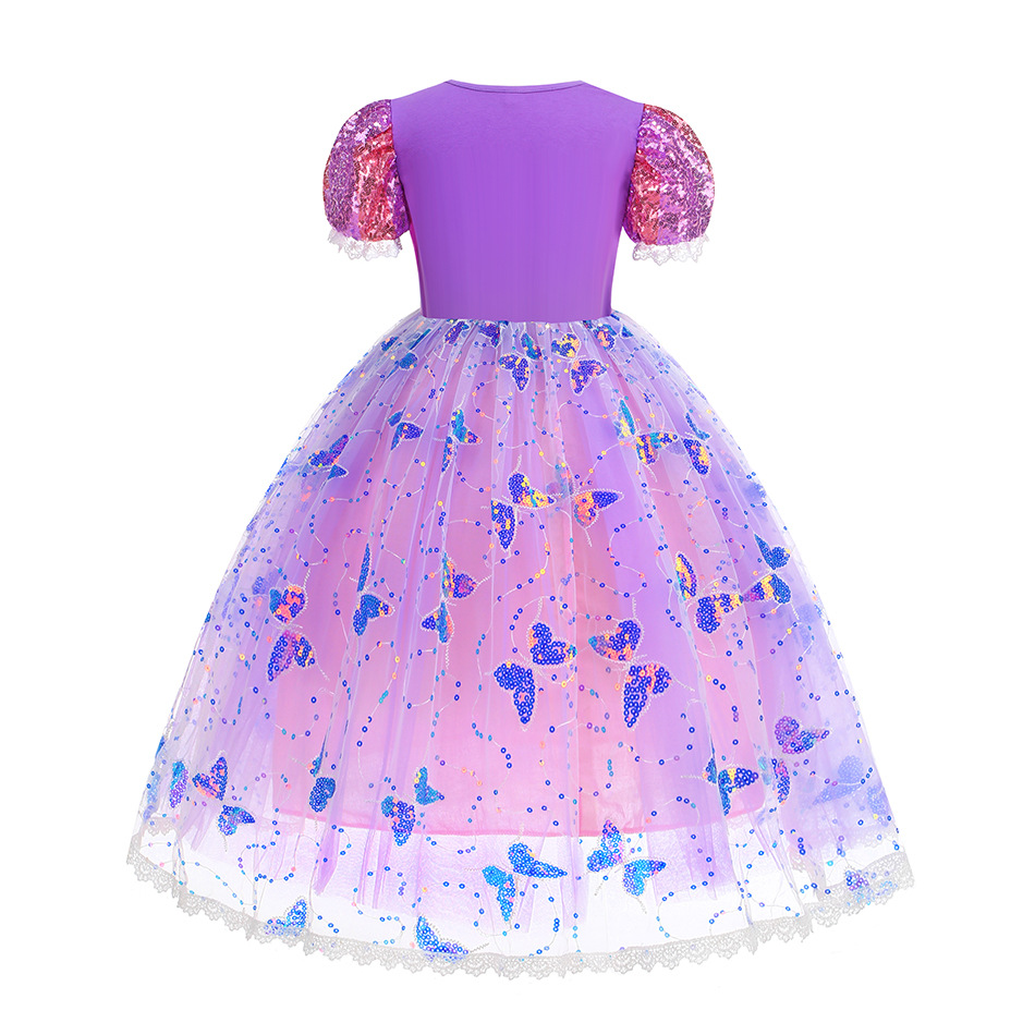 Girl Rapunzel Dress LED Light  - Diy Halloween Electronics ulasan dan harga